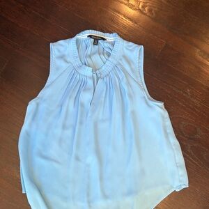 Banana Republic Light Blue Sleeveless Blouse